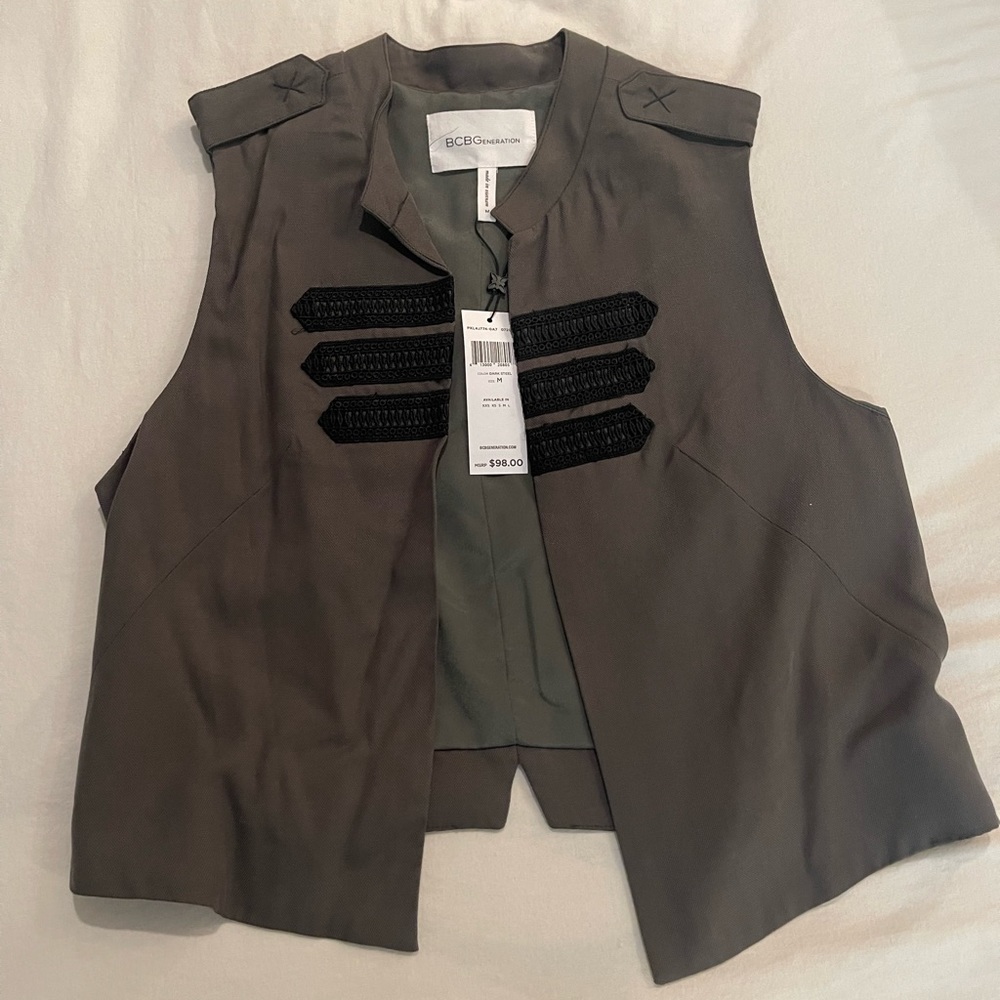BCBG military vest